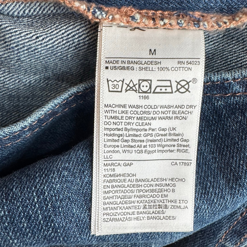 GAP Women’s Denim Bib Overalls Classic Country Western Style 100% Cotton Relaxed - Picture 10 of 10